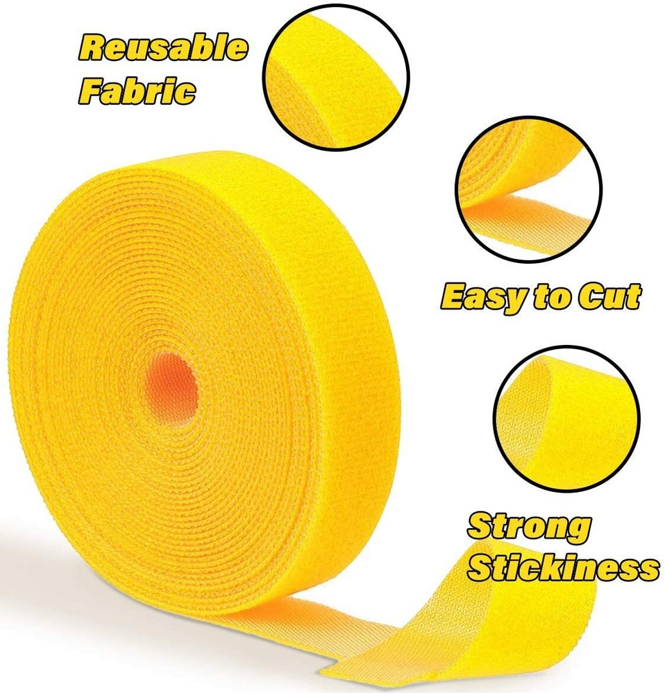 Hook and Loop Strap Reusable Cable Ties TV PC Tidy Organizer Garden Ties