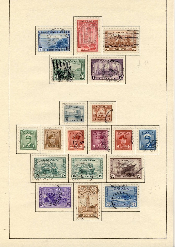 Canada 1897-1946 Used Collection 12 Scans