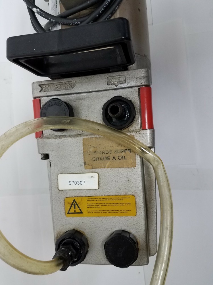 EDWARDS 5 E2M5 TWO-STAGE HIGH VACUUM PUMP TESTED AND WORKING