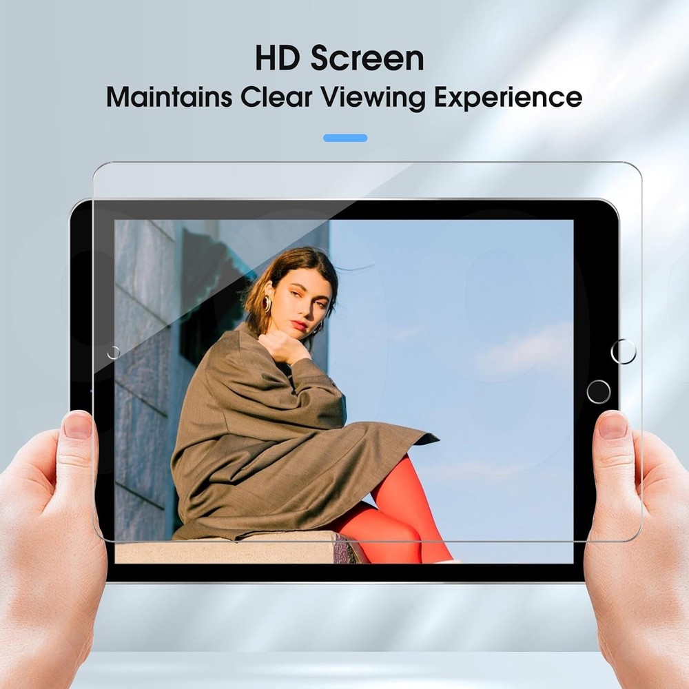 2 Pack Screen Protector for iPad 6th 5th 6th/5th Gen (2018/2017), Clear