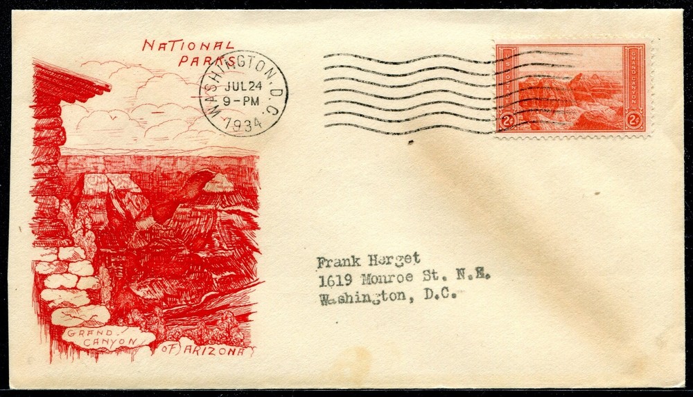 US 1934 Grimsland FDC #741