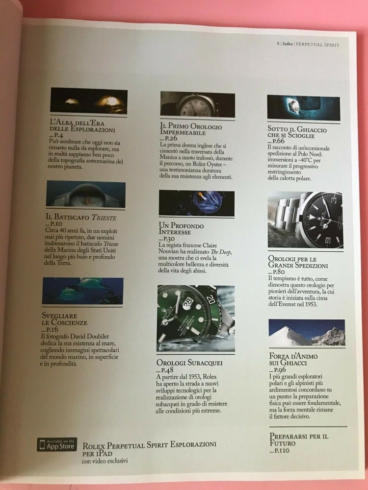 Rolex book "Perpetual Spirit Explorations"