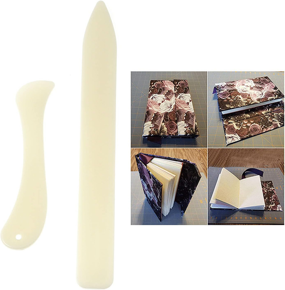 2Pcs Bone Folder, Scoring Tool Irregular Bone Paper Folder Lightweight Paper Cre