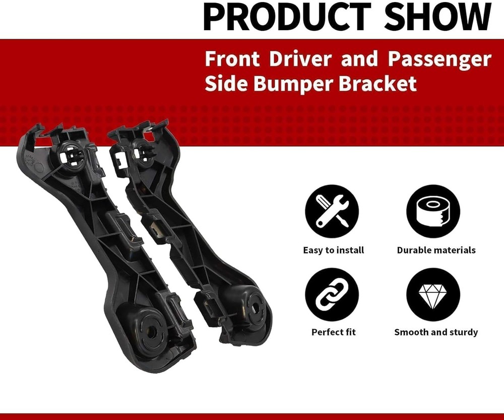 Front Bumper Cover Support Bracket Retainer Reinforcement Compatible with 2014-2