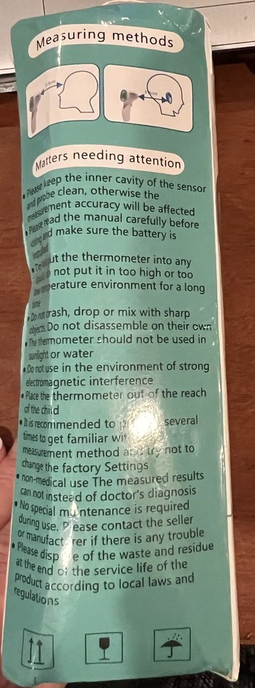 Infrared Forehead Thermometer Model EW-801