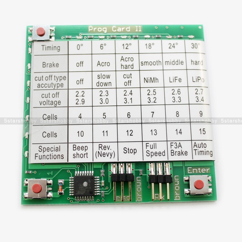 YPG Hobbyking YEP ESC Program Card Speed Control Programming Card