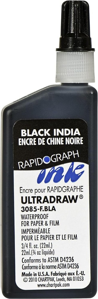 Compact Black Pigment Ink, 0.75 Oz - Ultimate Versatile Solution for Artists