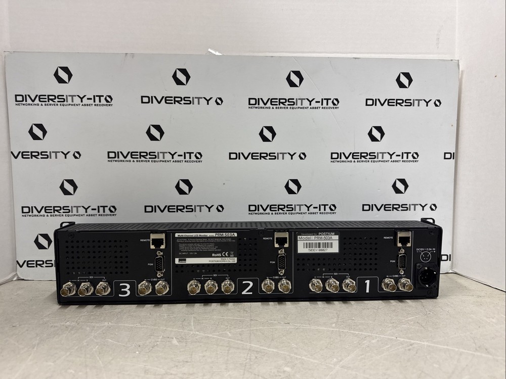 TVlogic PRM-503A 5" 800x480 Multi-Format Triple LCD Rack Mount