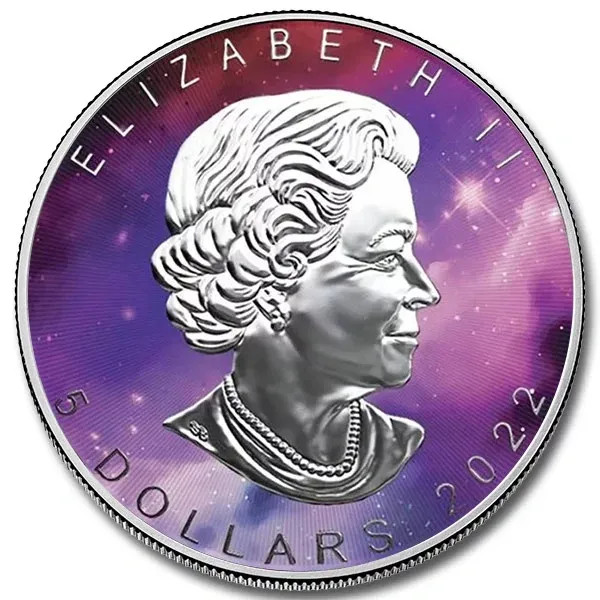 2022 Glowing Galaxy 3-piece Colorized coin set