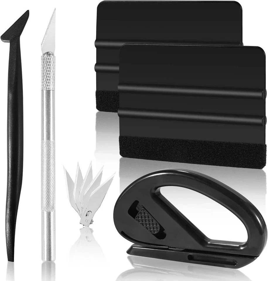 Vinyl Wrap Tools Kit, 10 PCS Professional Car Tool Window Black