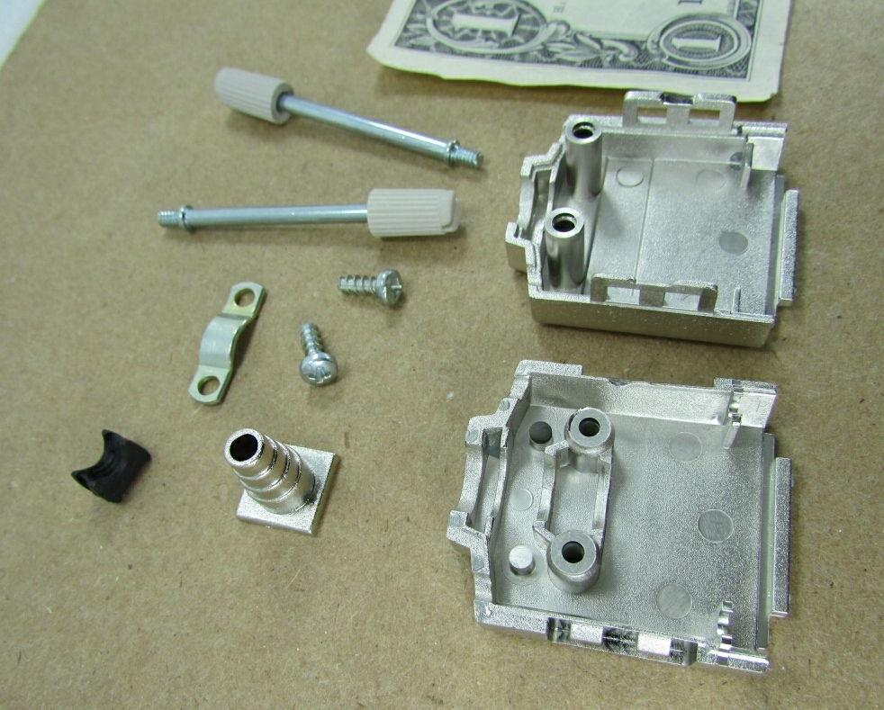 2 KAPA D-Sub Computer Cable Connector Shell Kits 9-P With Screws, Posts, Clamps