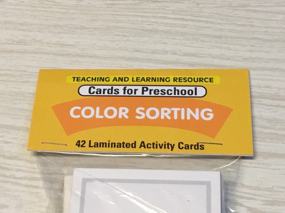 Color Sorting - 56 Laminated Cards - Activity Set