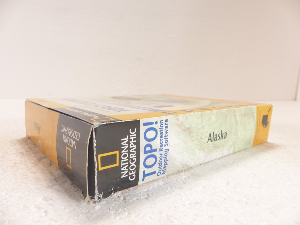 National Geographic TOPO! Mapping Software - Alaska (CD, 2006, 10-Disc) PC & Mac