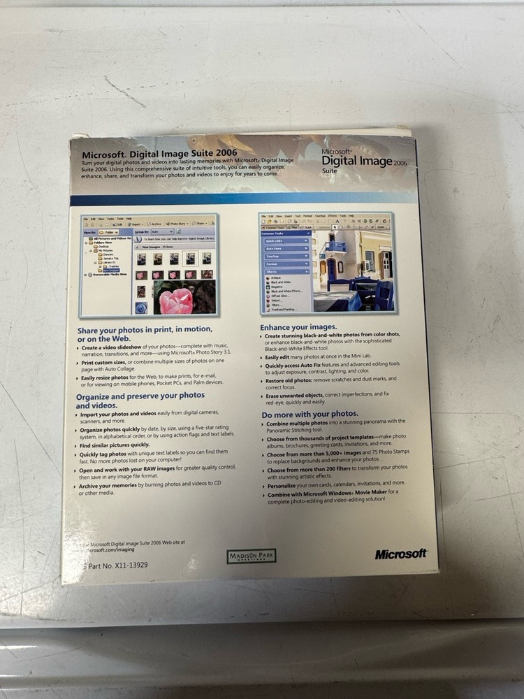 Microsoft Digital Image Suite 2006 For Windows Open Box