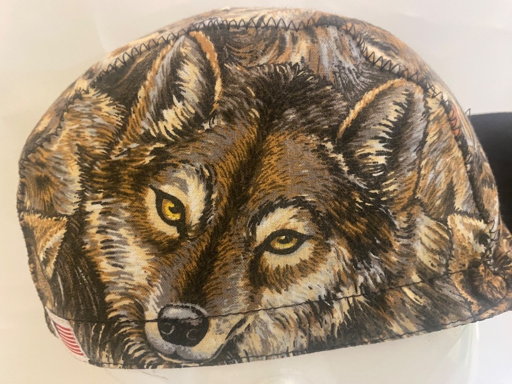 cycling cap WOLF PACK handmade in USA