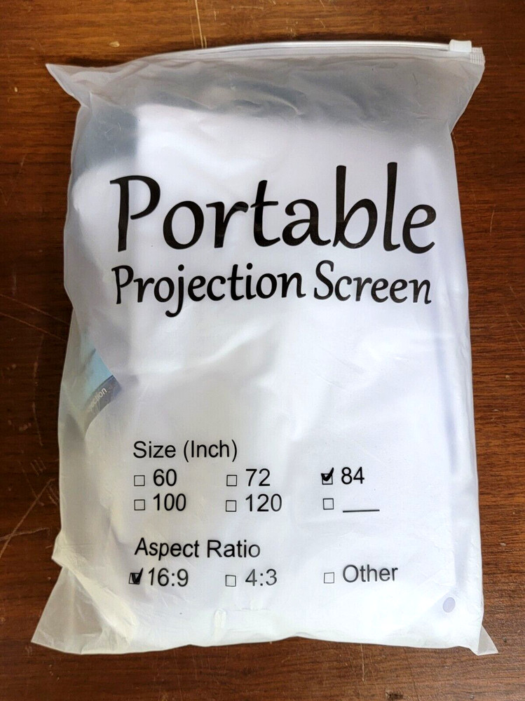 84" PORTABLE PROJECTION SCREEN!