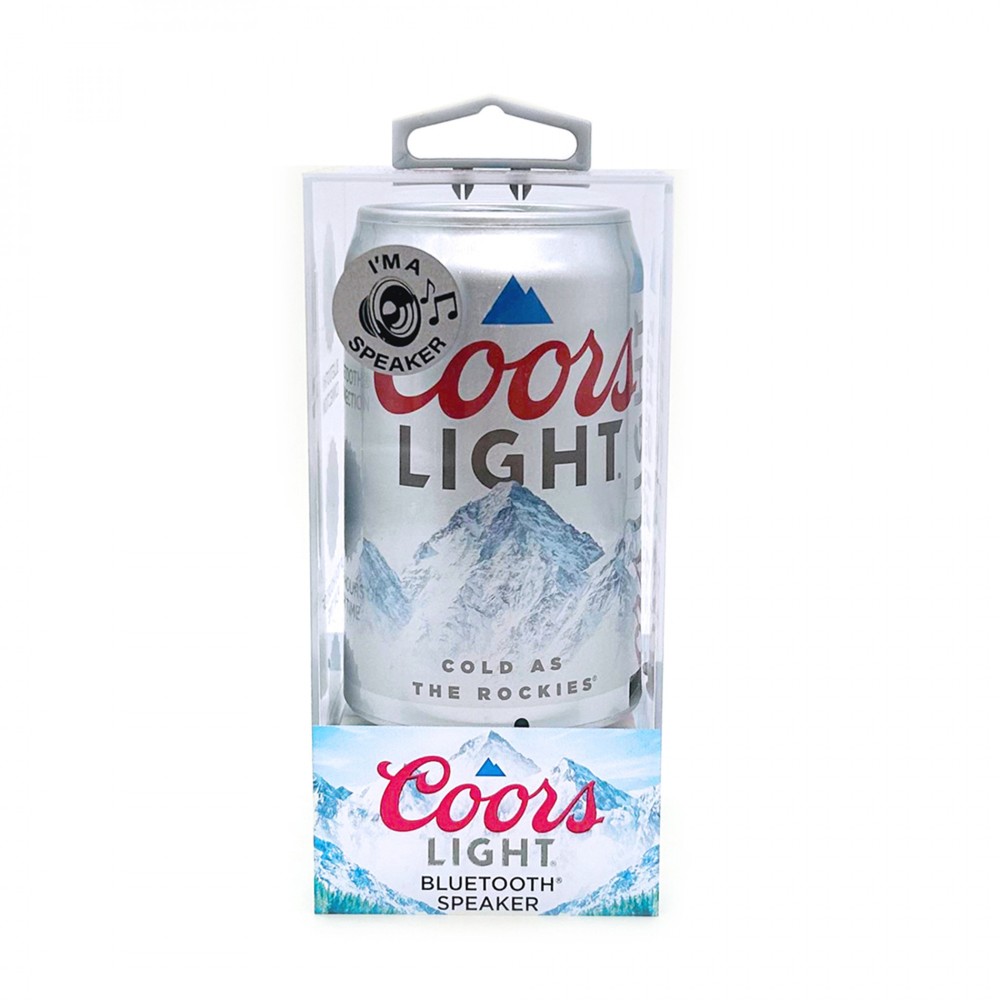 Coors Light Can Shaped Bluetooth Speaker Grey