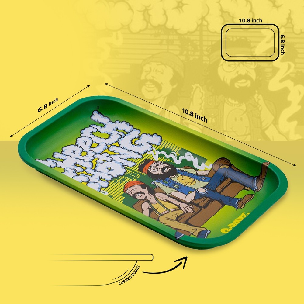 G-ROLLZ | Cheech & Chong Sofa Rolling Tray, Medium Size, Smoking Accessories