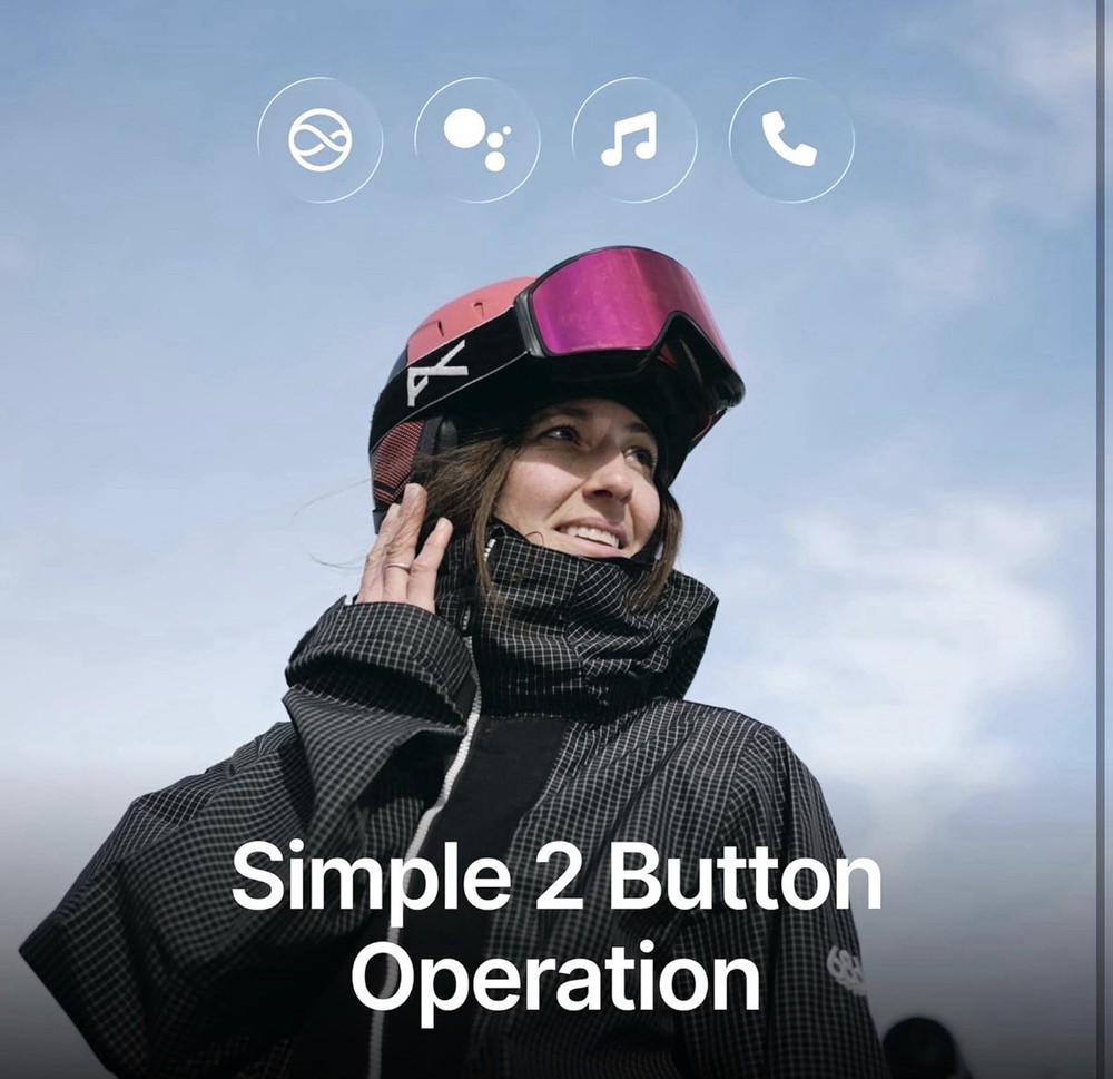 ALECK Snow Series Core Wireless Bluetooth Ski Helmet Speakers