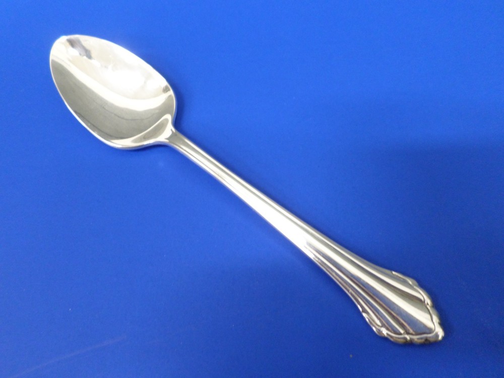 4 - Oneida Community SILVER CLARETTE Glossy Silverplate Flatware 6" TEASPOONS