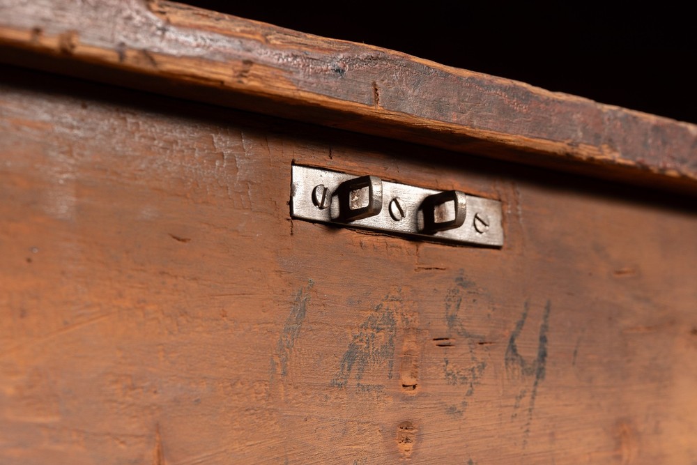 19th Century Painted Pine Blanket Chest