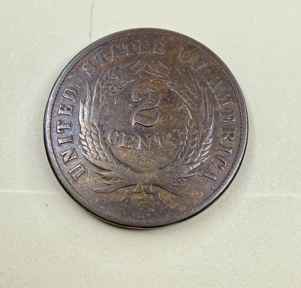 1868 Two Cent Piece | Better Date Limited Denomination Type Coin