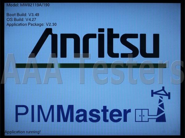 Anritsu MW82119A PIM Master Passive Intermodulation Analyzer Opt 190 MW 82119A