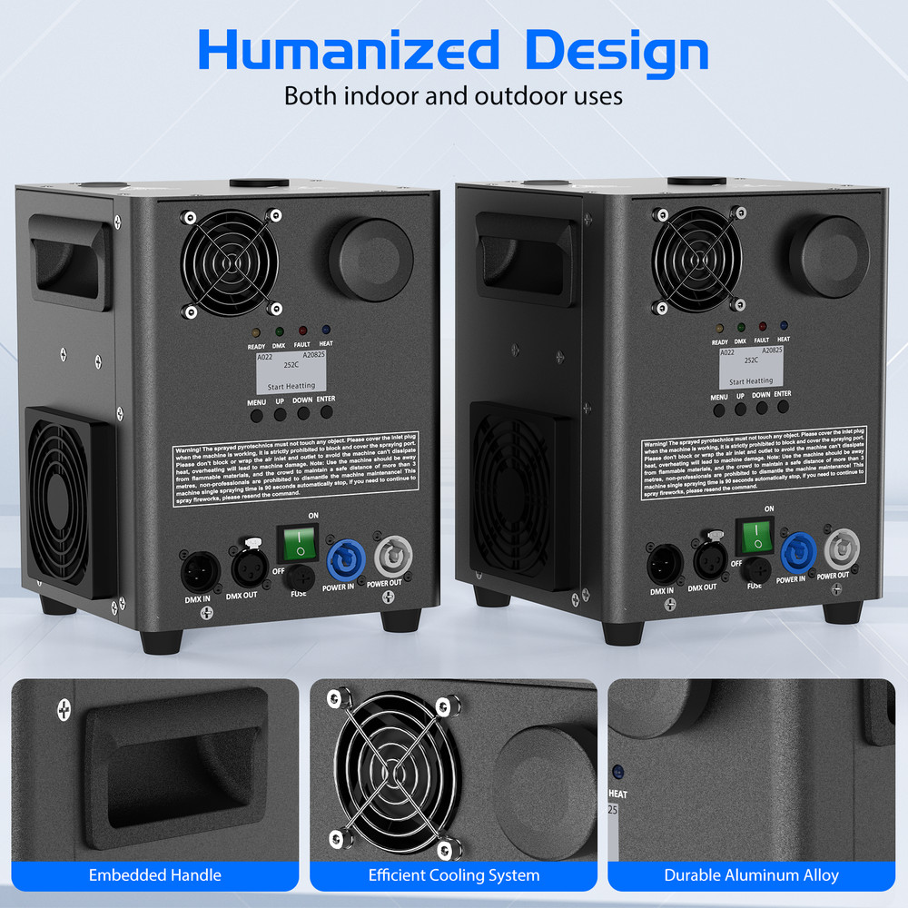 1200W Cold Spark Machine Stage Effect DMX Firework Machine Event Wedding Show