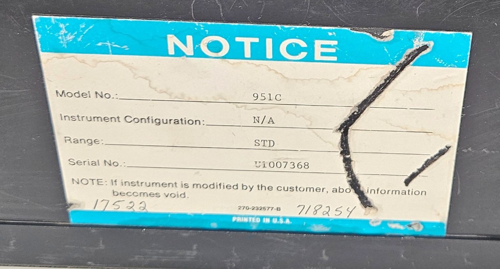 Rosemount 951C PPM NOx Analyzer