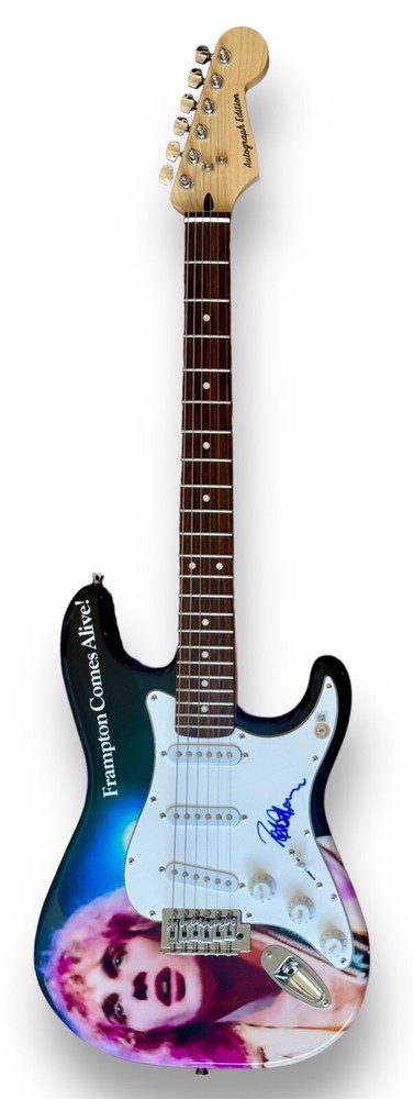 Peter Frampton Signed Guitar Custom Graphics Beckett COA Frampton Comes Alive!