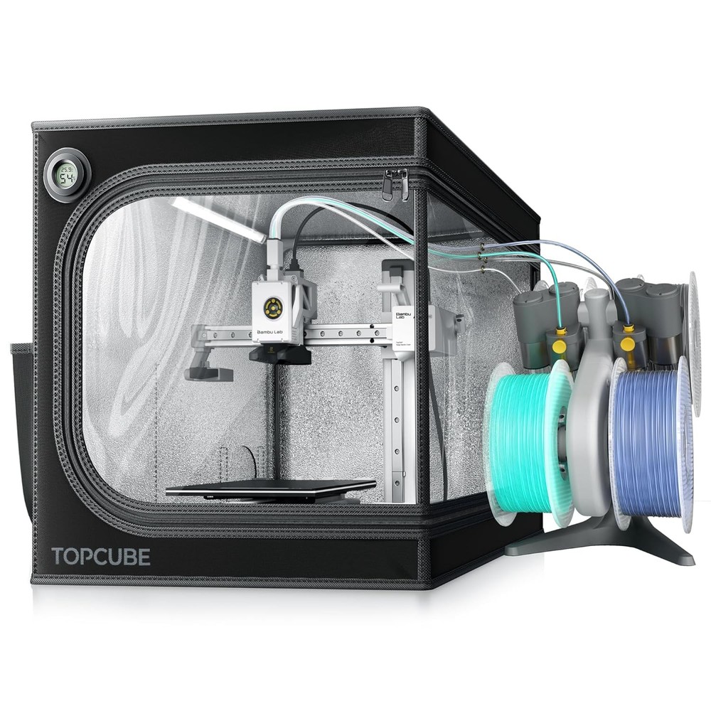 3D Printer Enclosure Bambu Lab A1 Upgraded Large Size Enclosure W/ LED Light