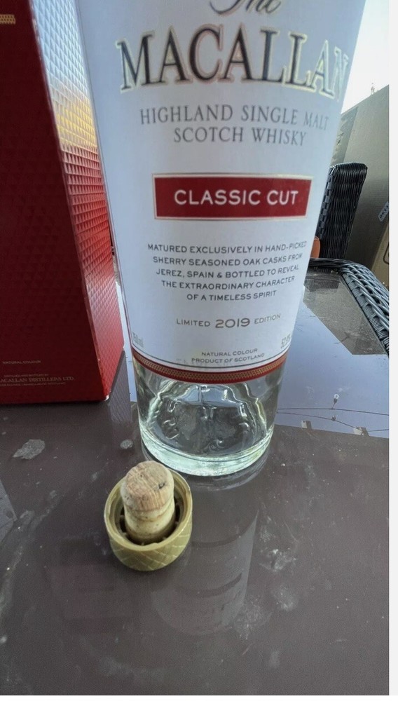 Macallan Classic Cut 2019 Box and Empty Bottle