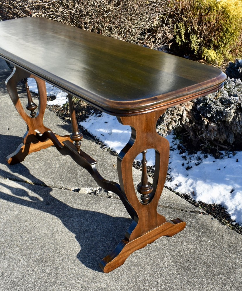 Vintage Walnut Jacobean Style Console/Sofa Table