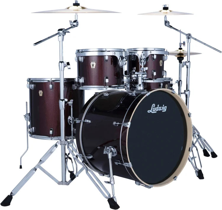 Ludwig Evolution 5-piece Complete Drum Set - Caramel Sparkle