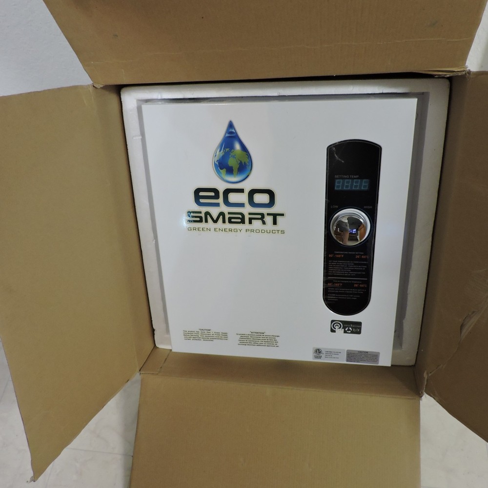 EcoSmart ECO 27 Electric Tankless Water Heater, 27 KW at 240 Volts, 112.5 Amps