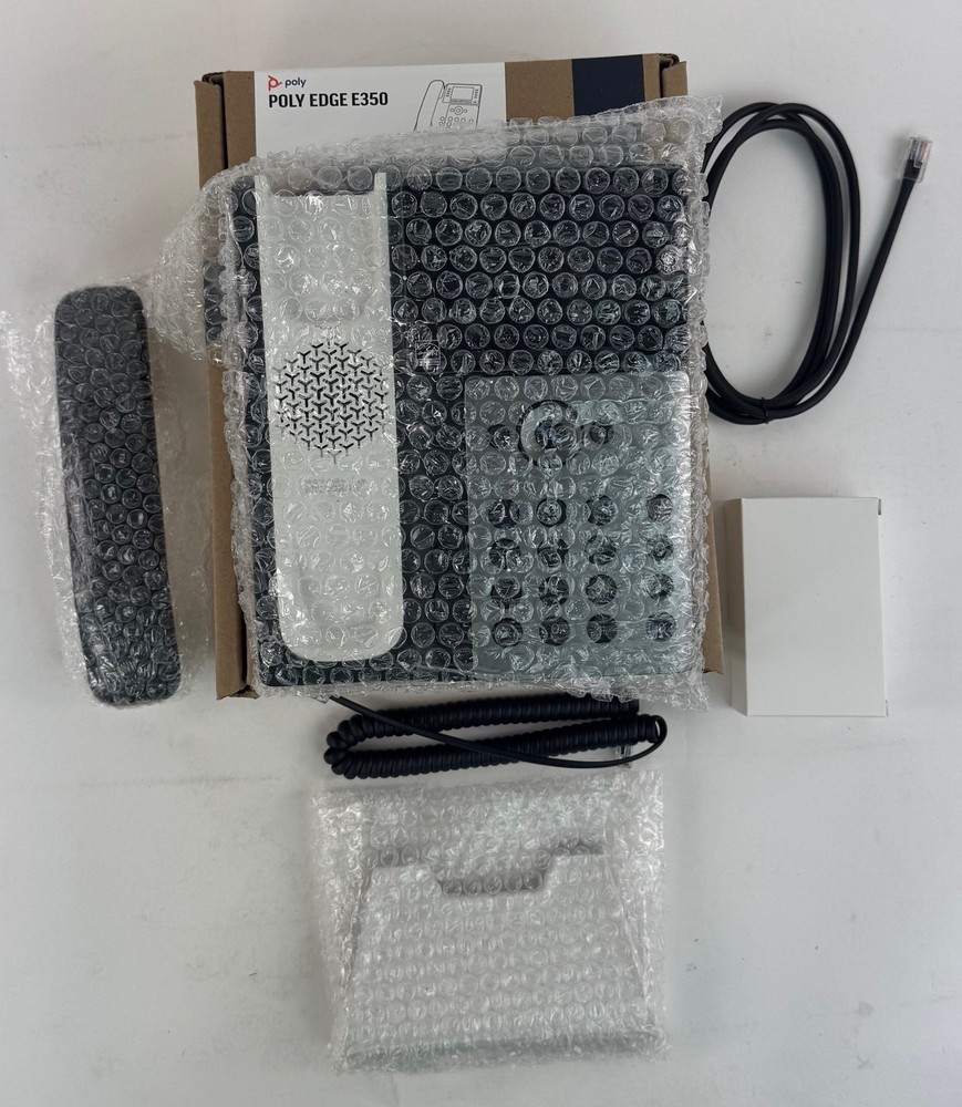 Poly Edge E350 IP Phone - 89B53AA#ABA - With Power Supply - New - Bulk