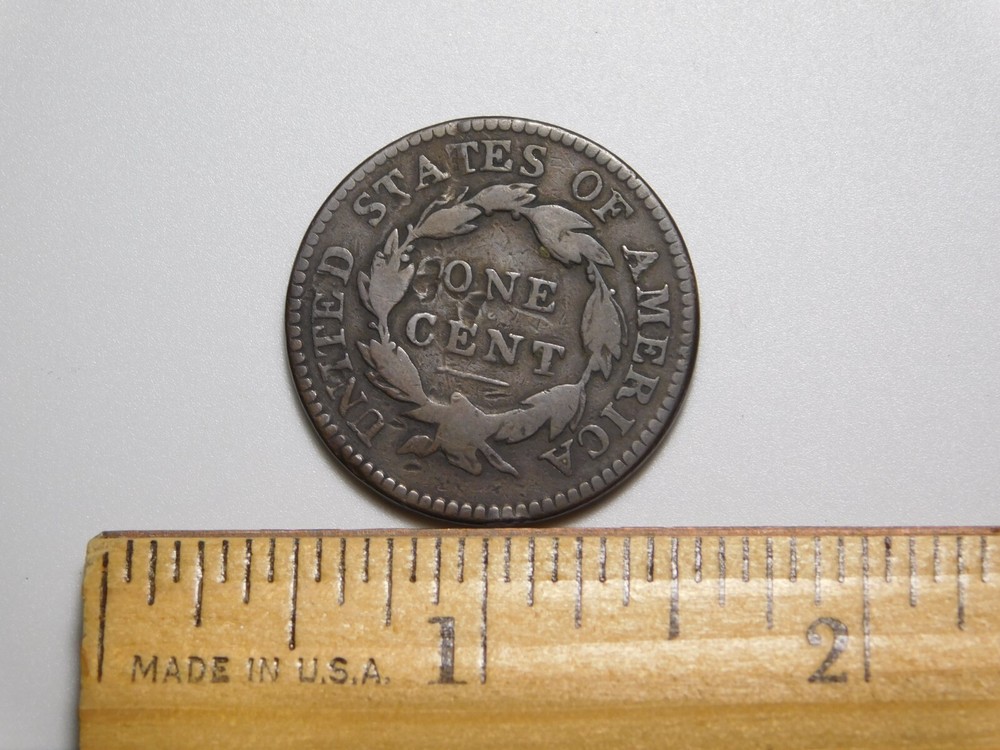 OLD US COIN 1816 CORONET HEAD ROTATED DIE ERROR LARGE CENT