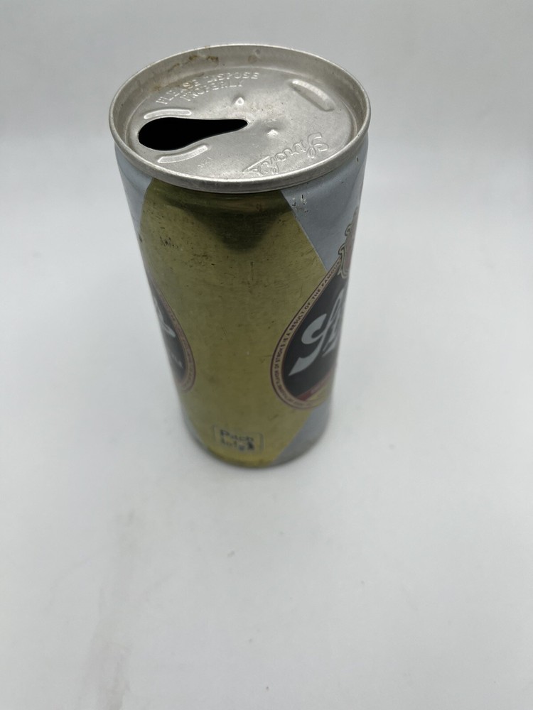 Vintage Stroh’s Beer Can Empty Pull Tab Top Opened Brewery Stroh