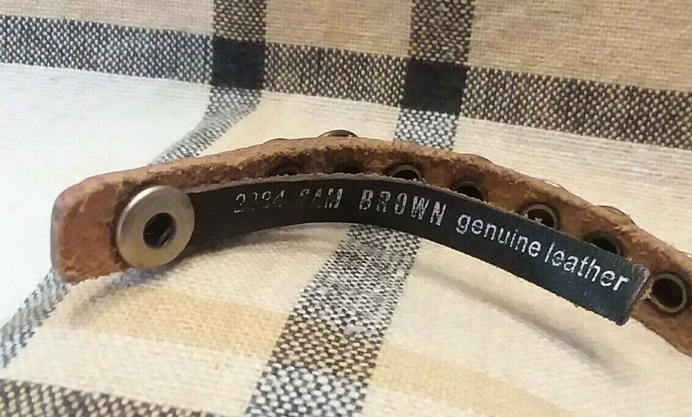 Sam Brown Studded Leather Bracelet #2884