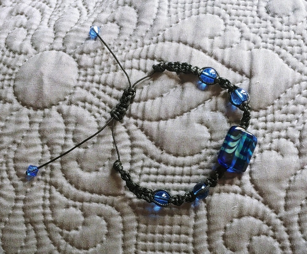 Blue Bead Throat Chakra Bracelet