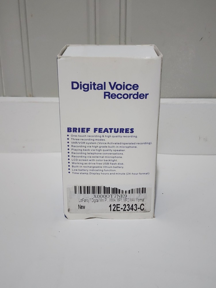 Professional Digital Voice Recorder White New Open Box