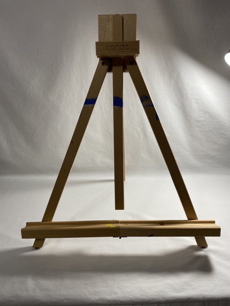 Conda 27" A-Frame Easel Adjustable Beechwood Tripod Display Stand
