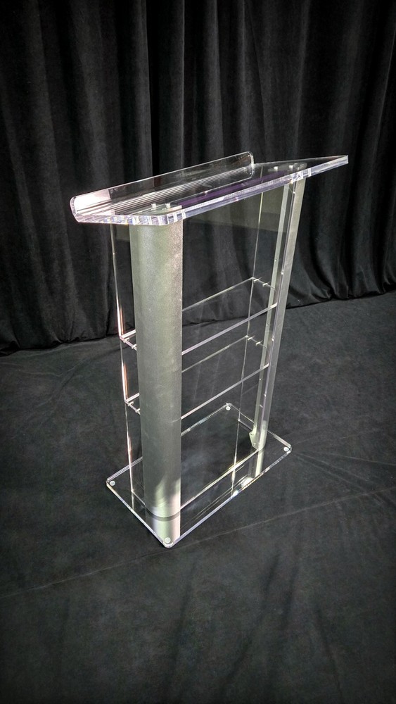 Acrylic Lectern with Aluminum Sides