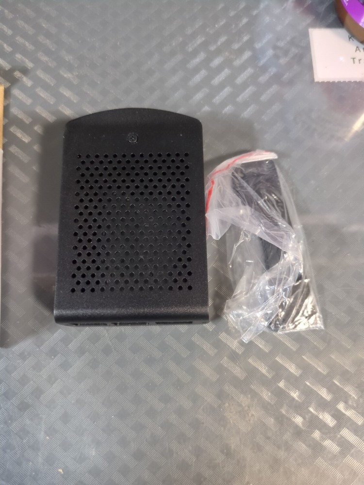 Raspberry Pi 4 Metal Enclosure Protective Box Shell Case Only Black #45