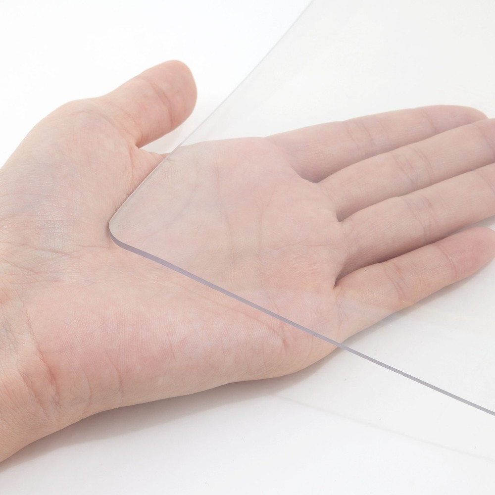 Plastic Table Cover 42 x 72 Inch 1.5 mm Thick Clear Table Protector Rectan