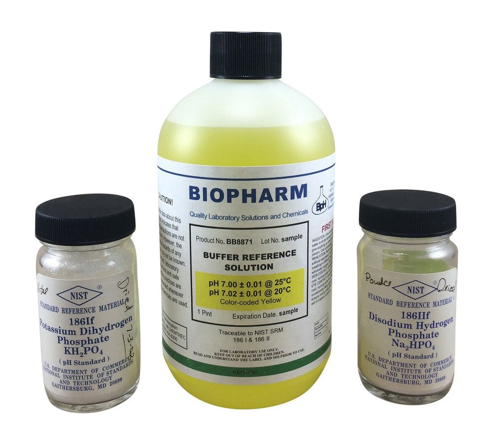 pH Buffer Calibration Solution 3-Pack: 4.00, 7.00, 10.00 Buffers —...