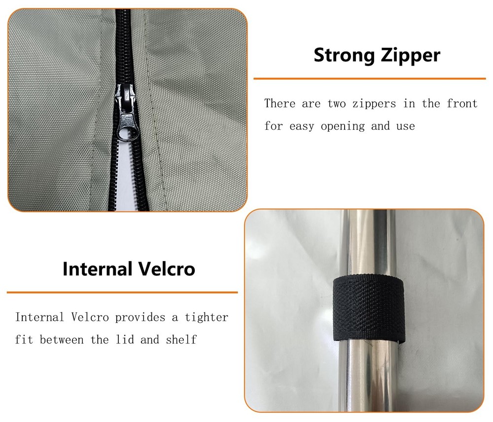 Heavy-Duty Waterproof Wire Shelf Cover, Garage Storage Shelving Protector, Un...