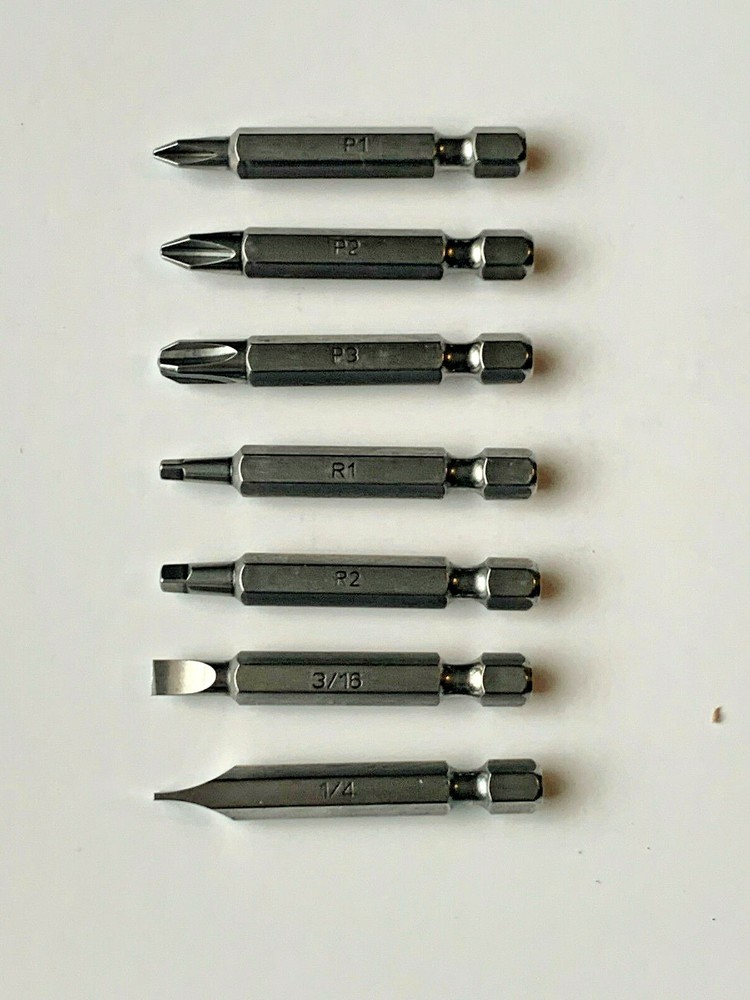 PICQUIC - Dash 7 Replacement Bits - 7 Bits - 1/4" hex - 2" long