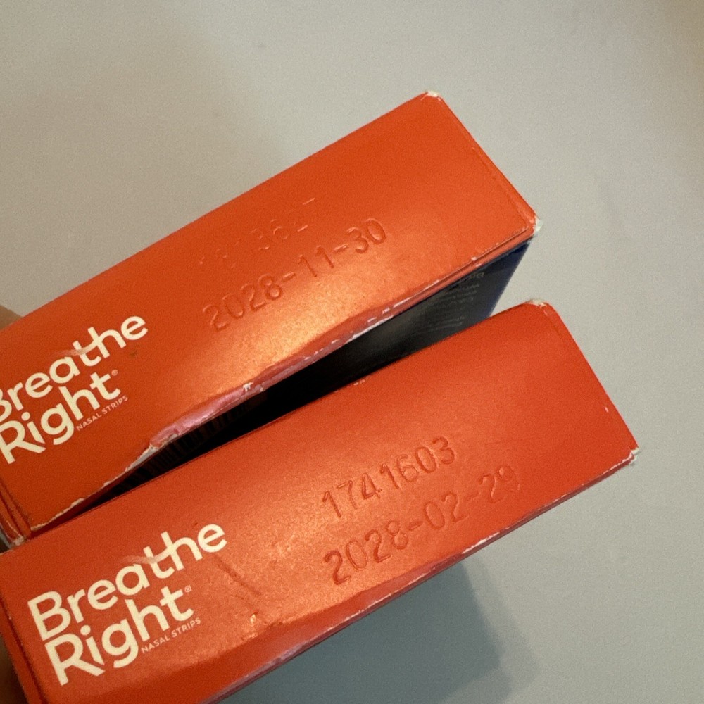 (2 PACK) Breathe Right Extra Strength Tan 52 Nasal Strips Exp 2028