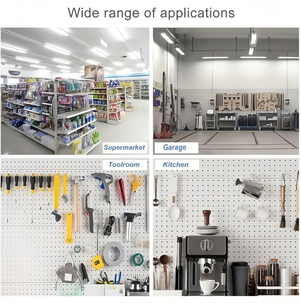 Pegboard Hooks 10-Pack Metal - Peg Board Hooks for Hanging Tools, Peg Board Orga